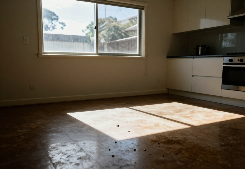 Cockroach infestation in a Greenwich kitchen before treatment